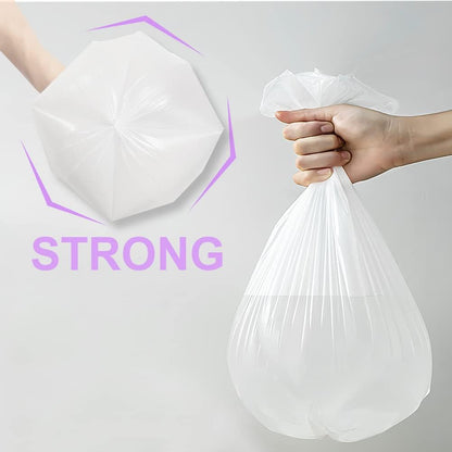 Small Trash Bags, Inwaysin Small Garbage Bags 4-6 Gallon Biodegradable Can Liners Thicken, Size Expanded, White 200 Counts