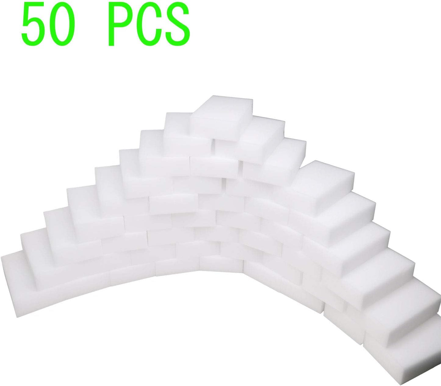 50 Pcs/lot Magic Sponge Eraser Multi-Functional Melamine Foam Cleaner 100x60x20mm