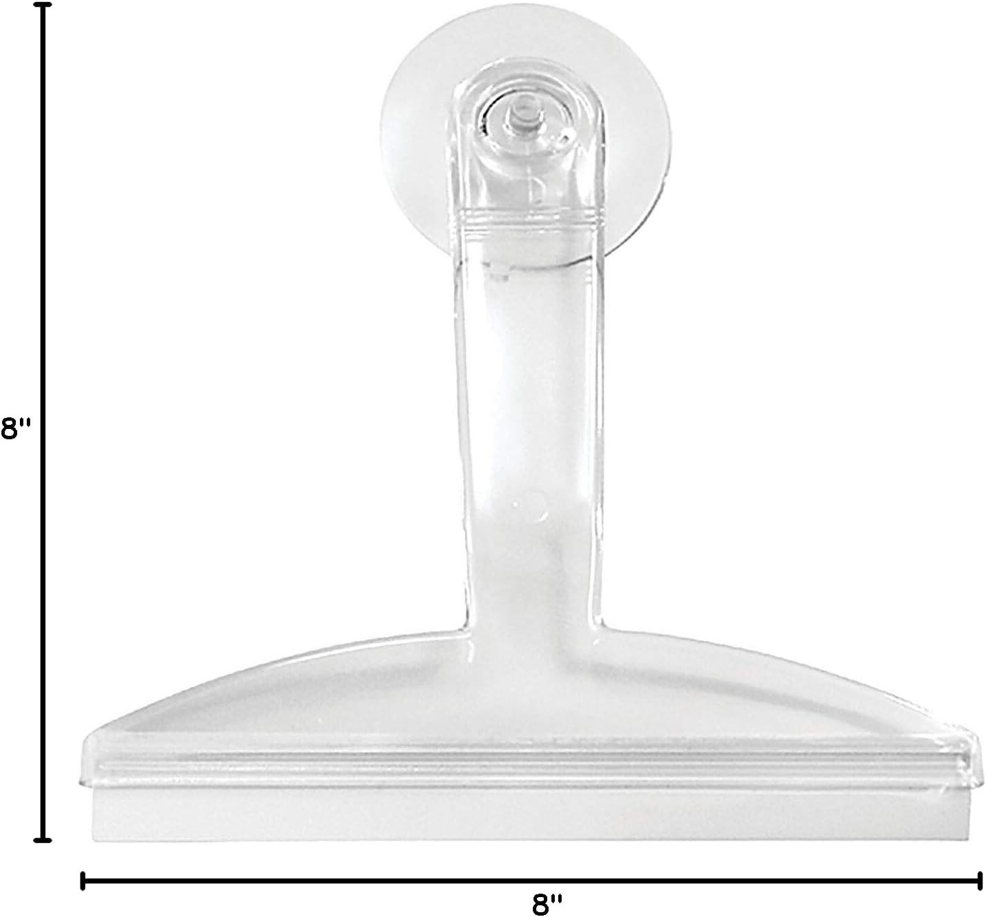 8" Clear Plastic Suction Squeegee Shower Window Cleaner