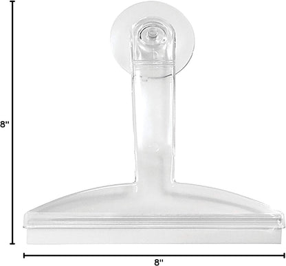 8" Clear Plastic Suction Squeegee Shower Window Cleaner
