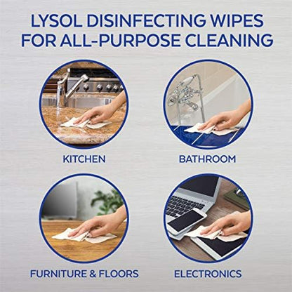 Lysol Disinfecting Wipes - Lemon & Lime Blossom 110 ct (Pack of 2)