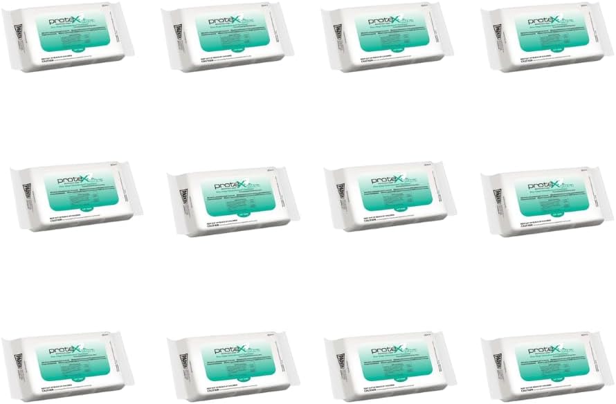 Parker Labs 48-40 Protex Disinfectant Textured Wipes - 6.5" X 6" (Pack of 60 Wipes) (48121)