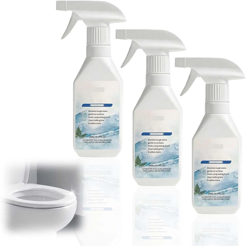 Oxalic Acid Cleaner Spray, 2026 Powerful Stubborn Stains Bathroom Cleaner Foam Spray, All-Purpose Bathrooms Descaler Foam Spray, Suitable for Tiles, Glass, Bathtub, Porcelain (1pcs)