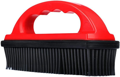 Rubber Pet Hair Removal Brush Lint & Cat Dog Hair Remover Brush Pet Silicone Lint and Debris Remover for Cleaning, Grooming, Home,Black