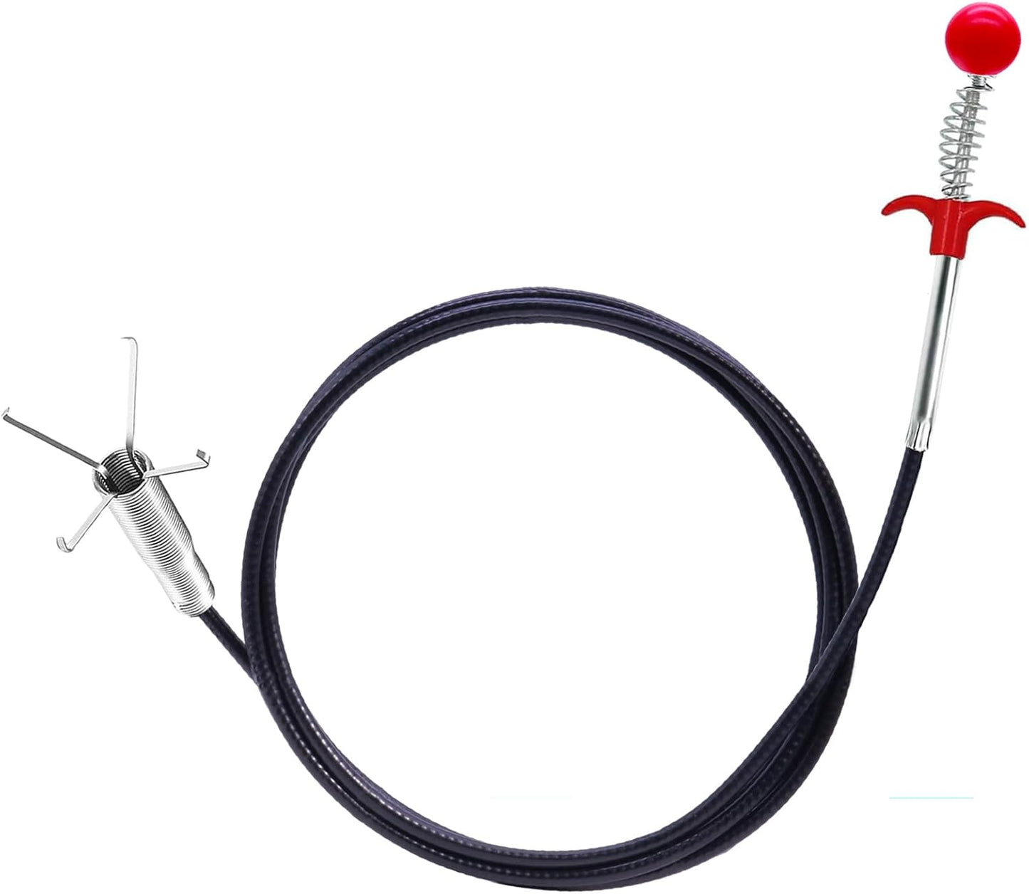 76 inch Drain Snake,Drain Clog Remover - Flexible Grabber Claw Pick Up Reacher Tool for Home Sink, Bathroom Tub,Drain, Toilet, Tight Spaces