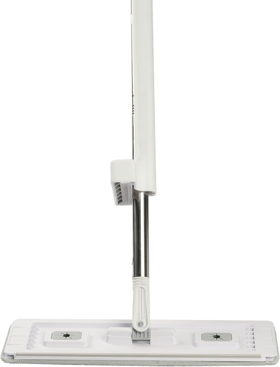 VEVOR Mop and Bucket with Wringer Set, Wet & Dry Use, Flat Mop and Bucket System with 3 Washable Microfiber Pads, Flat Mop with Stainless Steel Handle, Mop Bucket Set for Hardwood Tile Vinyl