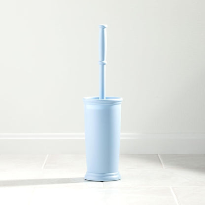 mDesign Metal Freestanding Slim Toilet Bowl Brush and Holder