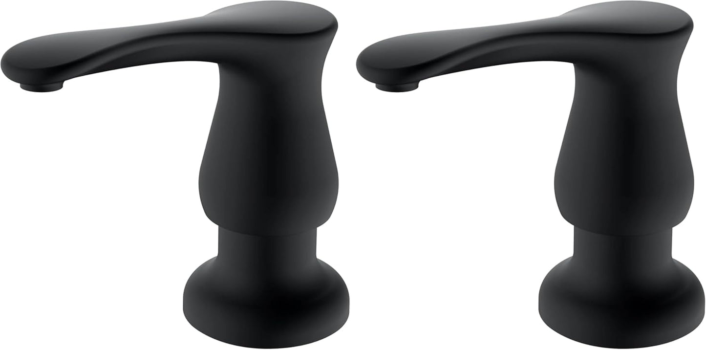 GAGALIFE Kitchen Sink Soap Dispenser Brushed Nickel, Under Sink Soap Dispenser with 40" Silicone Extension Tube Kit,Say Goodbye to Frequent Refills