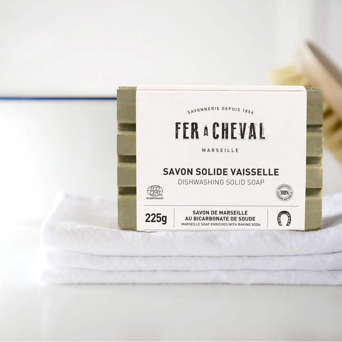 Fer à Cheval Marseille Dishwashing Soap, Olive Oil Based, Made in France - Liquid Dishwashing Soap, 500 ml/16.9 fl oz