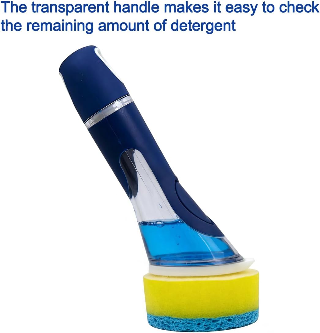 CELOX Dish Wand for Kitchen Cleaning, Non-Scratch Dish Scrubber with soap Dispenser