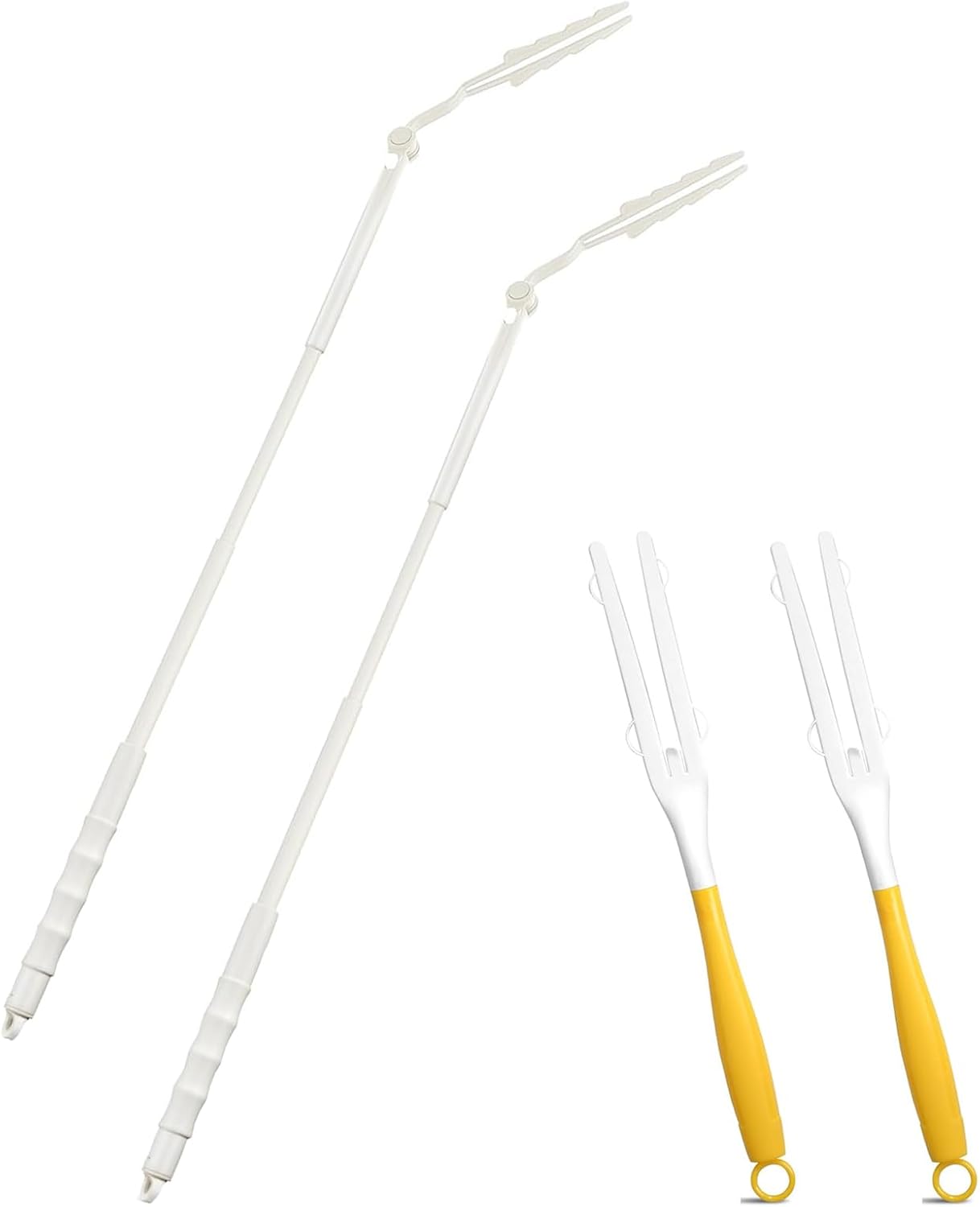 Replacement Handles Compatible with Swiffer Duster Refill, Swiffer Duster Extended Handle,Foldable & Extendable Dust Handle Only (3)