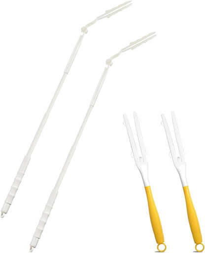 Replacement Handles Compatible with Swiffer Duster Refill, Swiffer Duster Extended Handle,Foldable & Extendable Dust Handle Only (3)