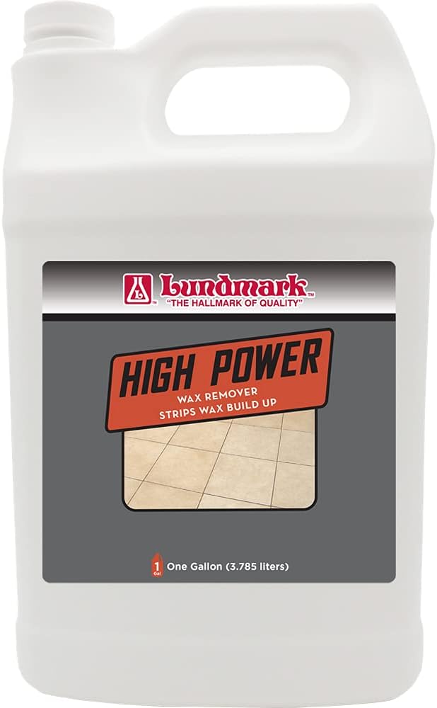 Lundmark High Power Wax Remover, Commercial Strength Floor Wax Stripper, 32-Ounce, 3204F32-6, Clear (LUN-3204F32-6)