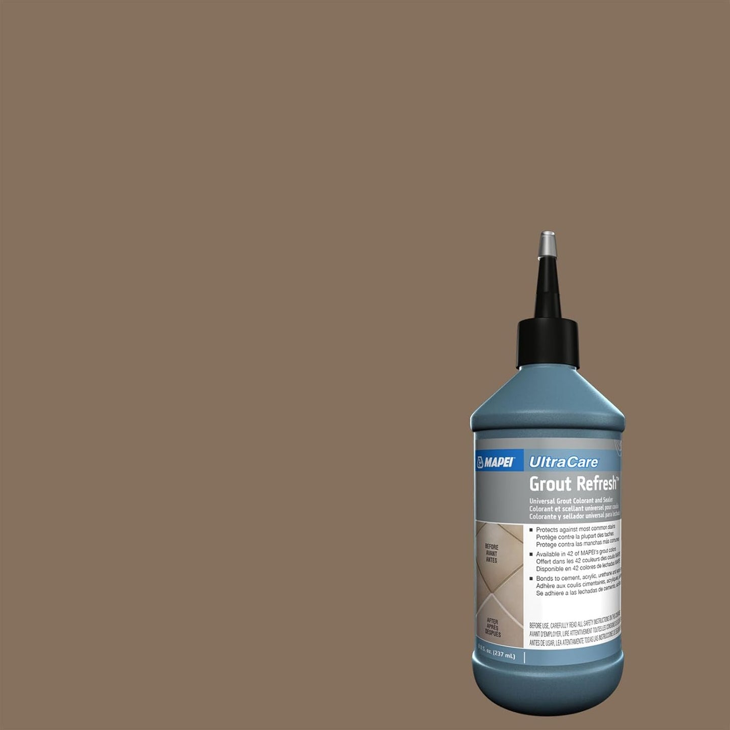 MAPEI UltraCare Grout Refresh, Universal Grout Colorant & Sealer, 8 oz Bottle – Easy Grout Restoration & Protection, 5047 Charcoal - Colors B