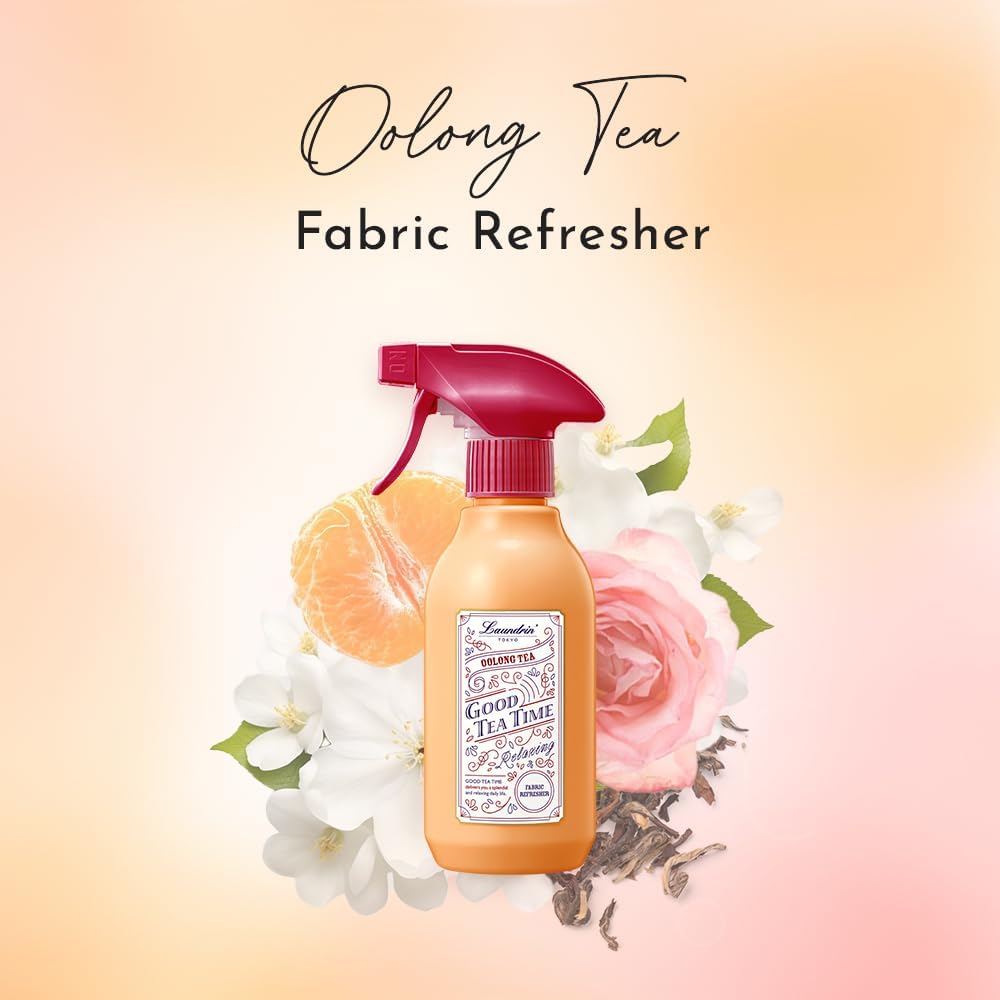 Laundrin Fabric Refresher Spray, Pet Odor Eliminator for Home, Room Essentials Fabric Spray, Odor Removal for Mattress, Curtain, Sofa, Carpet, Furniture, and Bedding - 300ml, Classic Floral