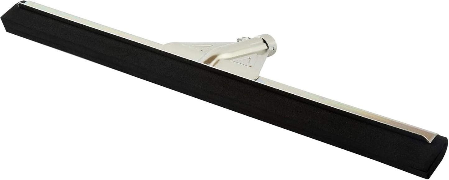 Restaurantware-SQUEEGEE ONLY: Clean Tek Professional 29.92 Inch Floor Squeegee, 1 Broom With Double Rubber Blade - Handle Sold Separately, Heavy-Duty, Steel Wiper For Concrete Floor