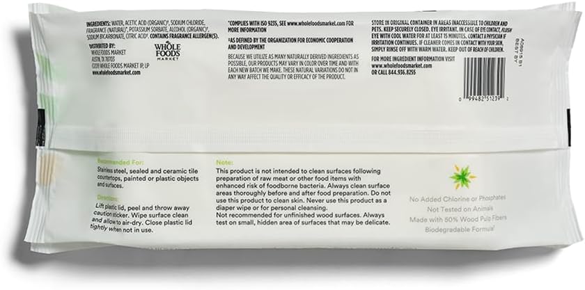 365 by Whole Foods Market Lemon Verbena Surface Cleaning Wipes, 80 CT