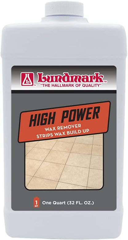 Lundmark High Power Wax Remover, Commercial Strength Floor Wax Stripper, 32-Ounce, 3204F32-6, Clear (LUN-3204F32-6)