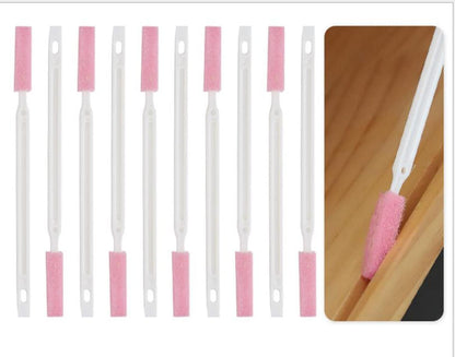 Crevice Cleaning Brushes (White) Deep Clean Set for Kitchen, Appliances, Grout, and Narrow Spaces - Small Detail Scrub Brush for Tile