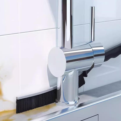 Window Track Cleaning Brush with Hidden Scraper for Sliding Door and Window Tracks, Shutters, Kitchen Sink Cleaning