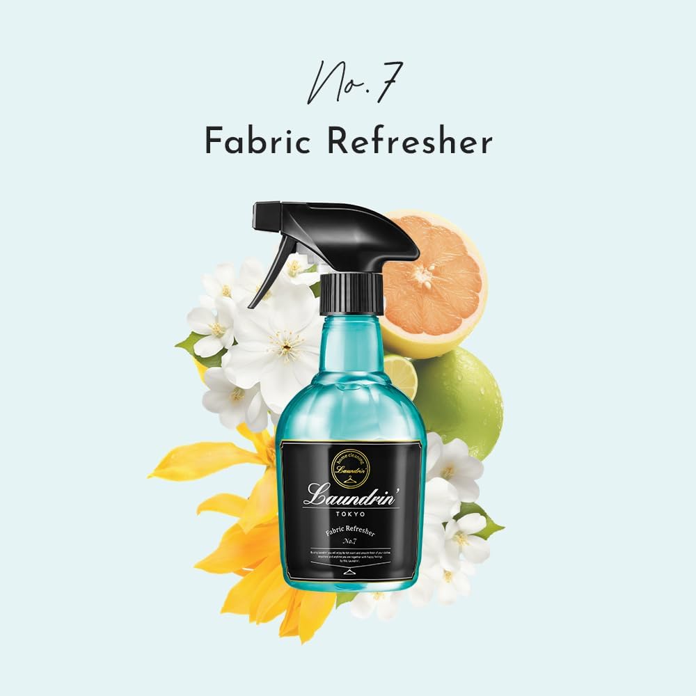 Laundrin Fabric Refresher Spray, Pet Odor Eliminator for Home, Room Essentials Fabric Spray, Odor Removal for Mattress, Curtain, Sofa, Carpet, Furniture, and Bedding - 300ml, Classic Floral
