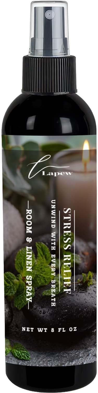 Lapew Room & Linen Spray | Fragrance Mist for Home, Car & Office | Fabric & Air Freshener | Neutralizing Mist | Made in USA | Cozy Cinnamon & Apple - Colors A