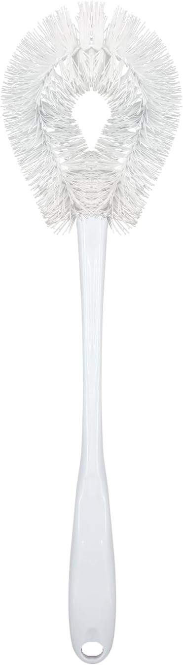 Toilet Brush and Holder Set, By LOLA, 2 Pack, Classic Version, Durable Bristles for Deep Cleaning, w/Compact Space Saving Storage Holder