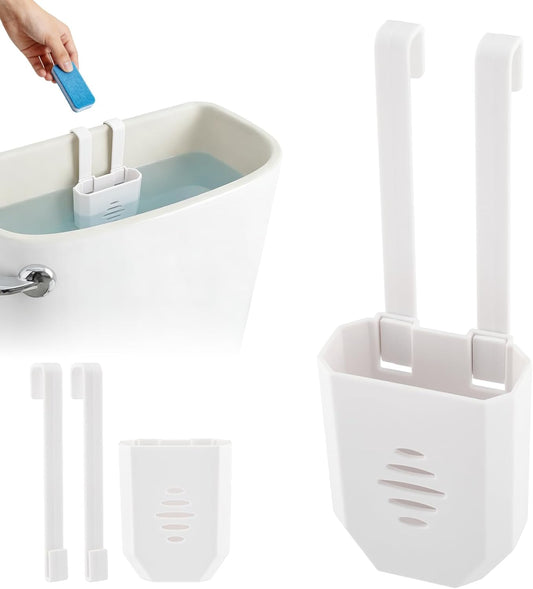 Toilet Tank Tablet Holder, 3.7 x 2.9 x 0.7 Inch Hanging Toilets Bowl Tablet Holder, Toilet Tank Bleach Tablets Bracket (1 pcs)