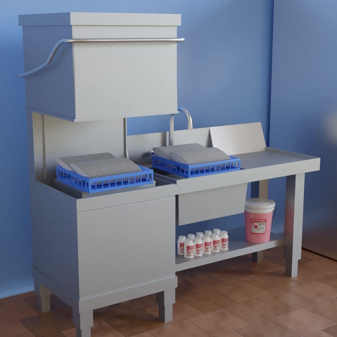 Commercial Dishwasher Detergent - Makes One 5 Gallon Pail - Industrial Dish Detergent - For High and Low Temp Dishwasher Machine