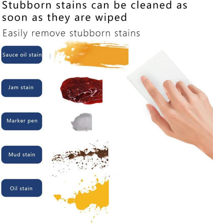 100 Pack Extra Thick Magic Cleaning Sponges - Reusable Eraser Sponge for All Surfaces - Kitchen-Bathroom-Furniture-Leather-Car-Steel - Just Add Water - Melamine - Universal Cleaner