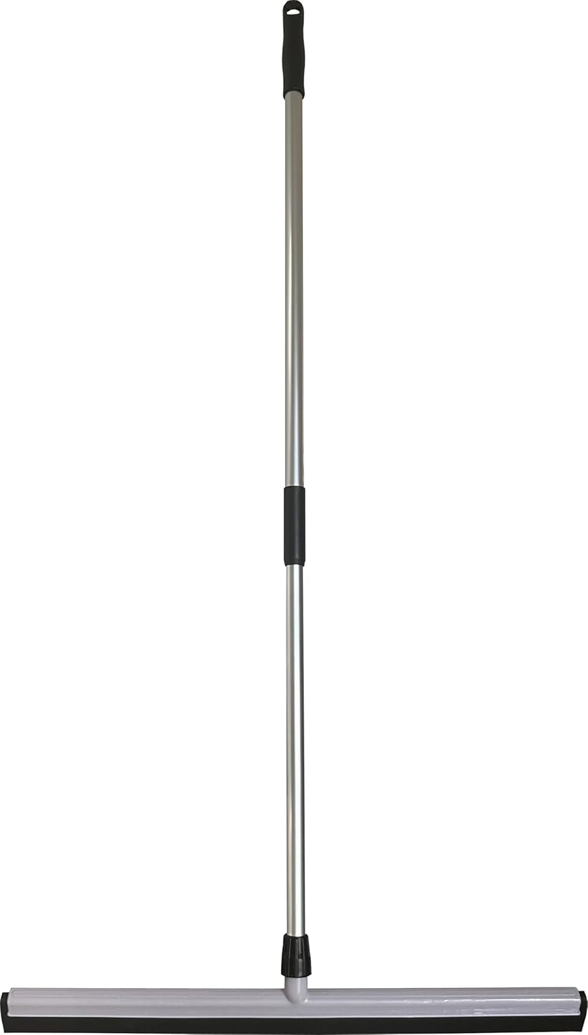 30" Professional Floor Squeegee Kit - Premium Double Foam Blade and Telescopic Aluminum Handle