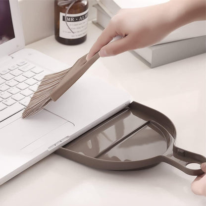 Small Mini Hand Broom Dustpan : Small Broom and Dustpan Set, Mini Broom and Dustpan Set, Mini Dustpan and Brush Set for Cat Litter, Kitchen, Tables, Countertops, Cars, etc.