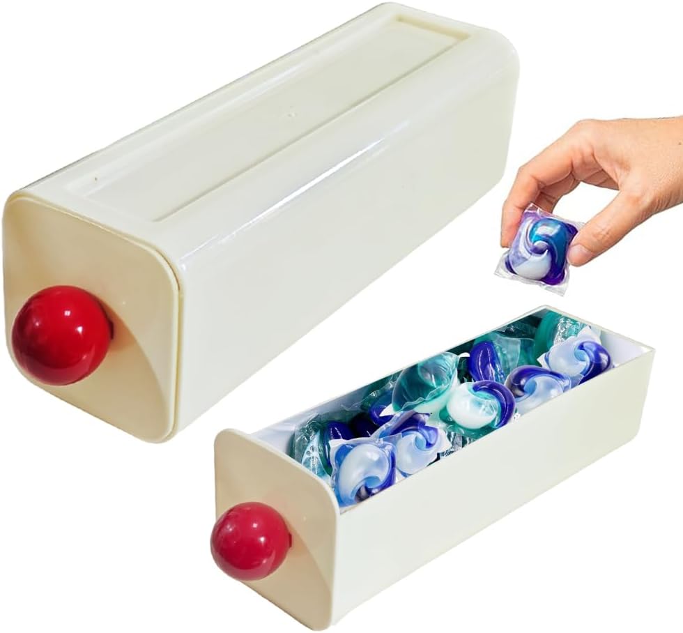 OULIGET Dishwasher Pods Storage Container,Hanging Storage Drawer for Detergent,Wall Kitchen Sink Cabinet Door Holder Storing for Laundry Pods Packaged Food Candy