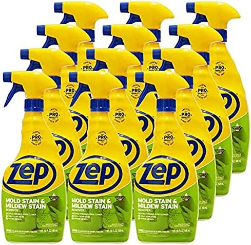 Zep Mold Stain and Mildew Stain Remover 1 Gallon (Case of 2) ZUMILDEW128 - Professional Strength No Scrub Formula