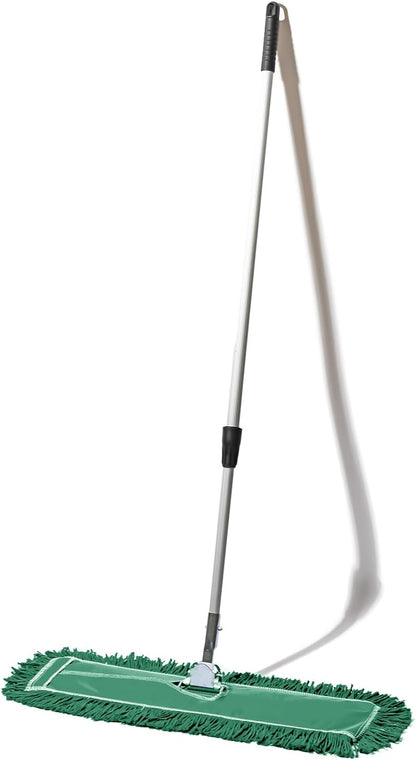 48 Inch Blue Commercial Dust Mop & Floor Sweeper with Extendable Handle – Mop for Hardwood, Tile, and Concrete Floor Cleaning