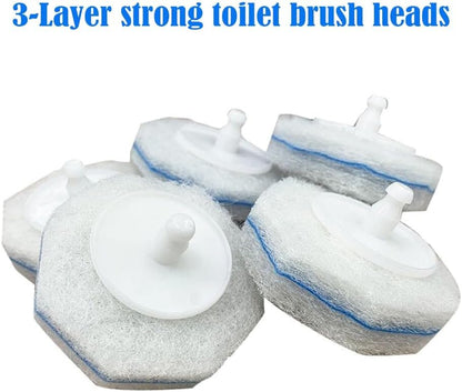 50 Pack Toilet Wand Refills Compatible with Clorox Toilet Wand Handle - Lavender Scented Disposable Cleaning Heads - Purple Scrubber Pads Refill Kit with Pre-loaded Cleaner (Wand Not Included)