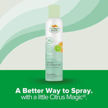 Citrus Magic Natural Odor Eliminating Air Freshener Spray, Fresh Citrus, 3-Ounce