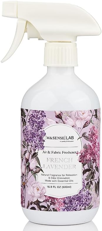 ‌M&SENSE Air & Fabric & Pet Odor Eliminator Spray - 16.9oz Large Size Natural Safe Air Freshener Rose Scented Deodorizer for Home Eliminates Smoke & Musty Smells, Ideal for ‌Dining Room Living Spaces
