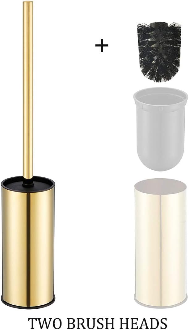 BGL Stainless Steel 304 Black Toilet Bowl Brush and Holder Set Cleaning Tool Holder with Toilet Brush