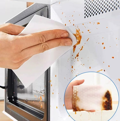 Magic Sponge Eraser Sheets, 52Pcs All-Purpose White Melamine Sponge Convex Point Disposable Magic Cleaning Wipes for Furniture Kitchenware, Hard-to-Reach Places, Shoe
