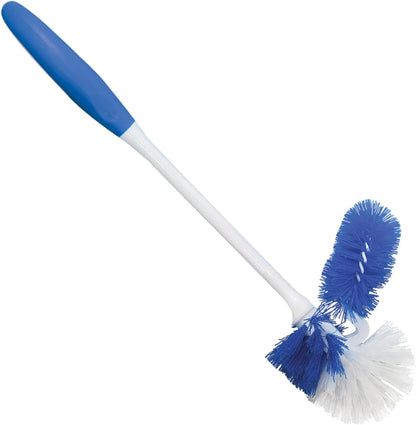 Toilet Brush and Holder Set, By LOLA, 2 Pack, Classic Version, Durable Bristles for Deep Cleaning, w/Compact Space Saving Storage Holder