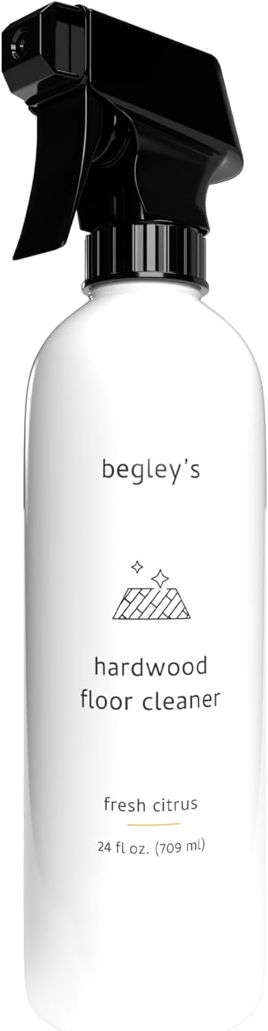 Begley's Hardwood Floor Cleaner Spray - Hard Wood Floor Cleaner for Mopping - Citrus Scent Hardwood Cleaner - 64 oz