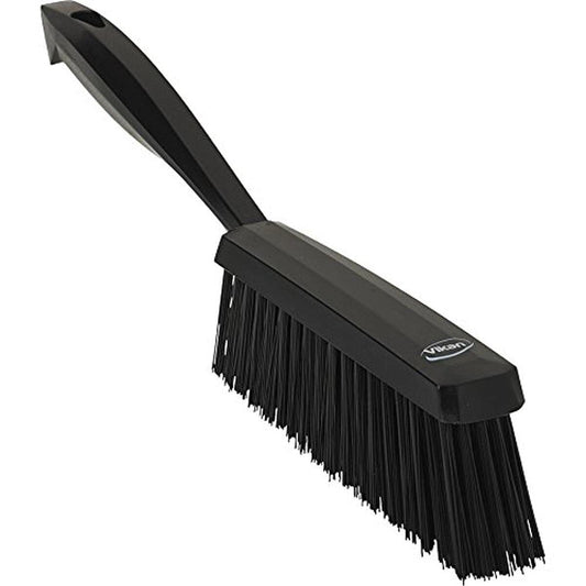Vikan 45894 Bench Cleaning Brush, Polypropylene/Polyester Medium Bristle Dustpan Brush & Sweeper, 14 Inch, Red