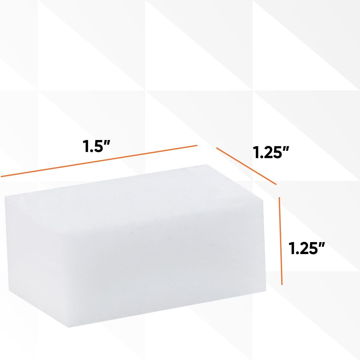 Miracle Eraser Sponge Melamine Sponge for Floor, Wall, and Furniture, Removes Scuffmarks, Mud, Grime, Dirt, and Tough Stains, Pack of 16 1 Inch Mini Cleaning Erasers.
