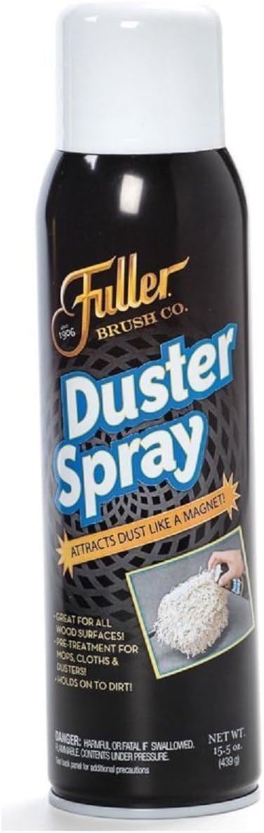 Fuller Brush Duster Spray – 15.5 oz Multi Surface Dust Removing Sprayer - Safe Household Cleaning for Floors, Furniture, Blinds & Car Interiors (Pack of 1)