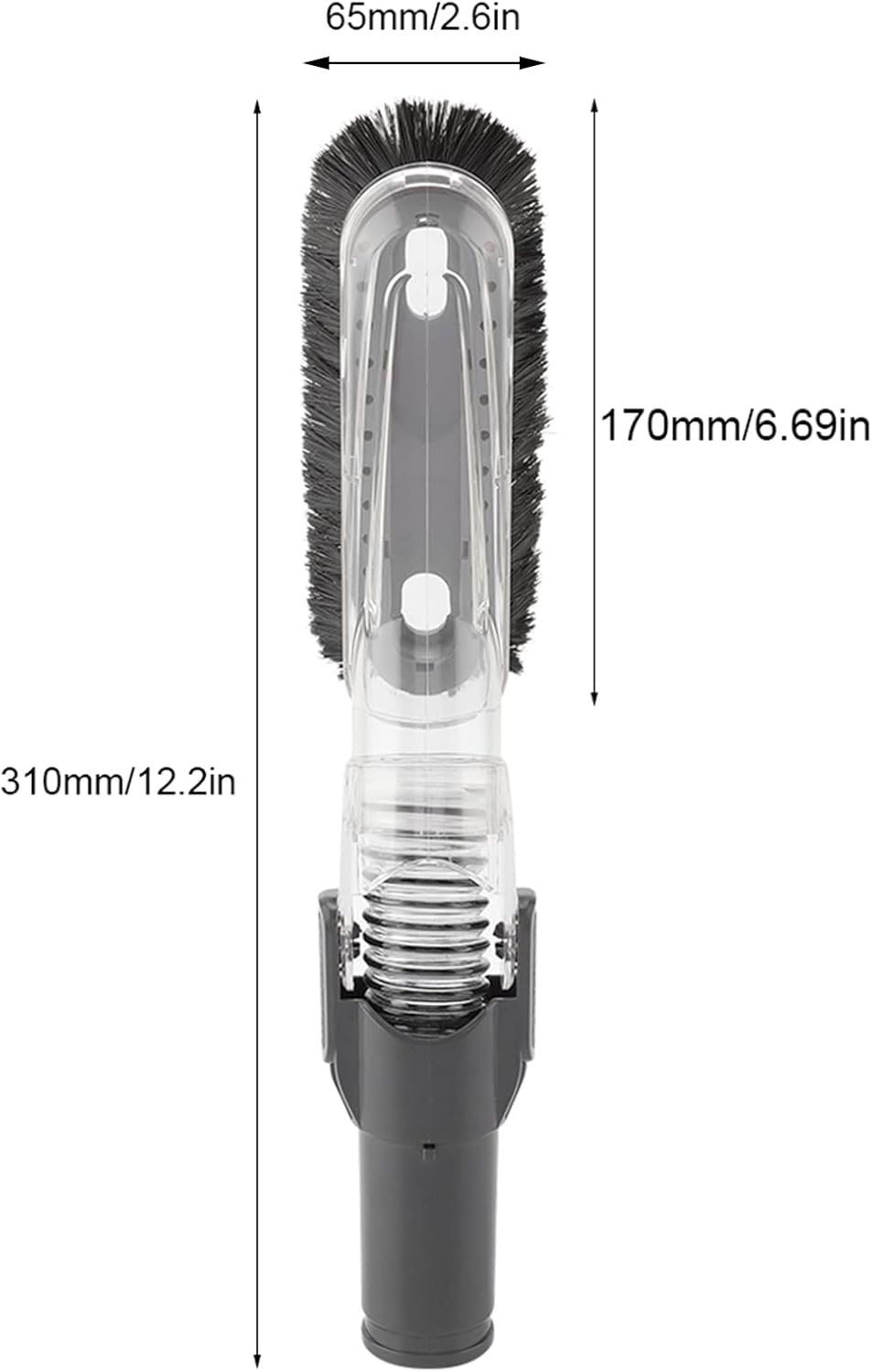 Fdit Soft Vacuum Dusting Brush 35mm-32mm Adapter for Cleaning Furniture Ceiling Vacuum Cleaner Attachments Multi-Angle Dust Brush