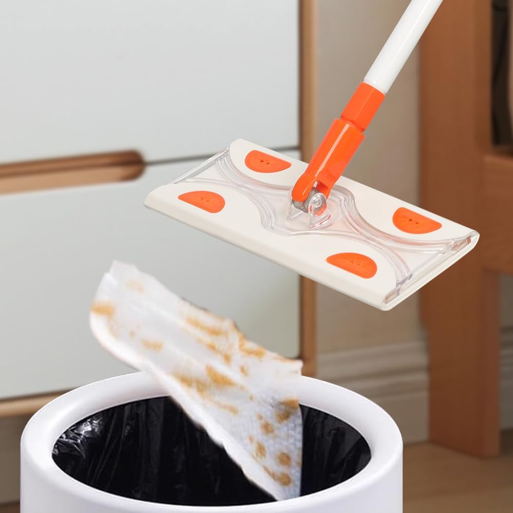 Magic Sponge Eraser Mop Pad,Melamine Sponge Mop Pad Refill for Kitchen Bathroom Swimming Pool Boat(Mop Pad Refill,10"x4.7"x0.47")
