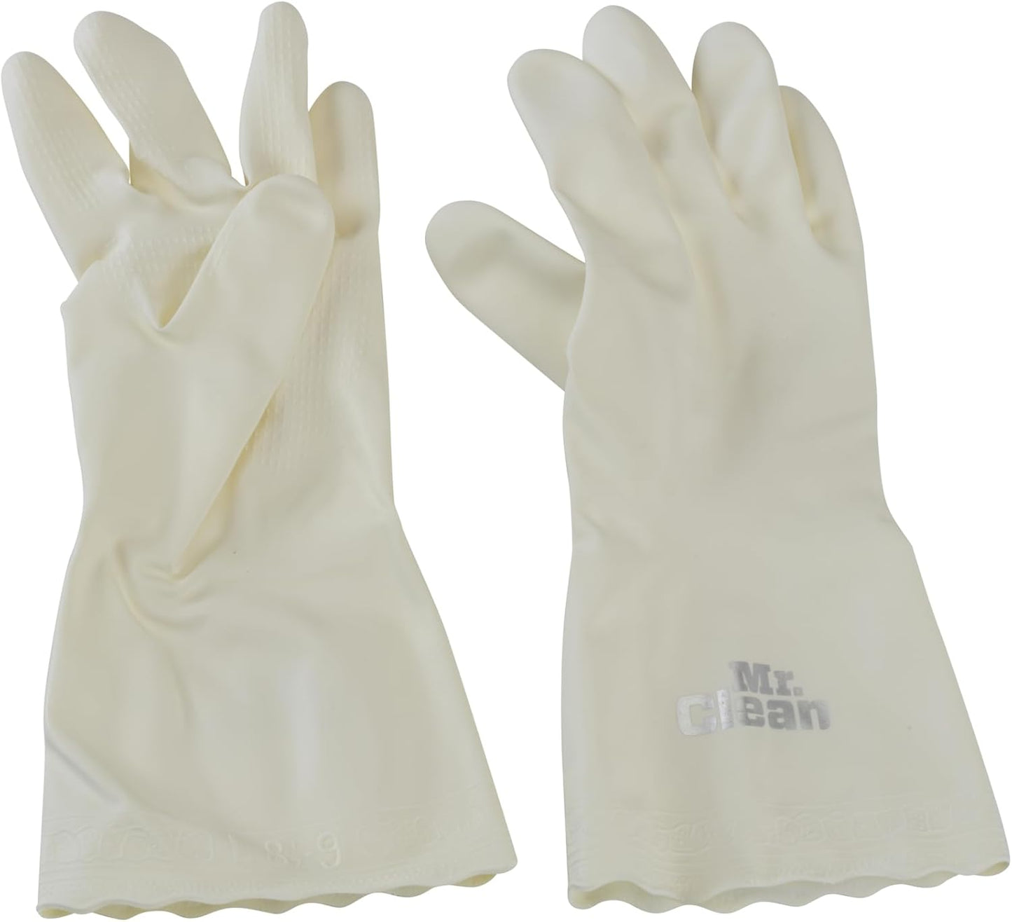 Mr. Clean Large Reusable Latex Gloves, 2 Color, 2 Pairs