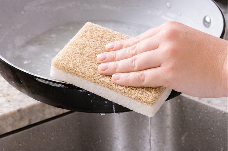 Full Circle Agave Leaf Scour Pads – Pack of 3 – Maximum Strength, Non-Scratch Dish Scrubber Made with Plant-Based & Recycled Materials, Safe for Nonstick