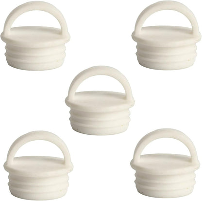5 Pack Mop Bucket Drain Plug Replacement Sink Hole Stopper with Grips End Cap Cover for Mop and Bucket with Wringer Set Commercial Mop Bucket Spin Mop System Flat Squeeze Mop 19mm 3/4 Inch